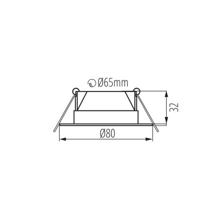 LED indbygningsspot FIZU LED/4W/230V 3000/4000/6500K hvid