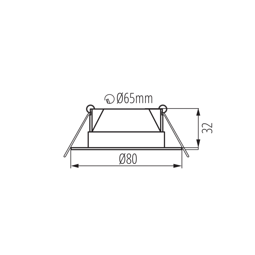 LED indbygningsspot FIZU LED/4W/230V 3000/4000/6500K hvid