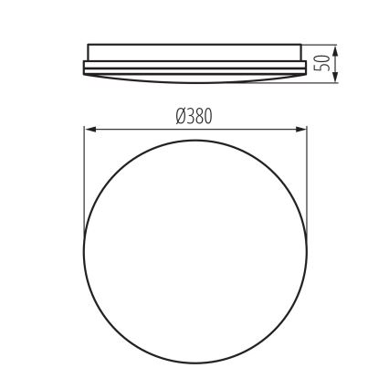 LED loftlampe til badeværelse ENELO LED/24W/230V Ø 38 cm IP44