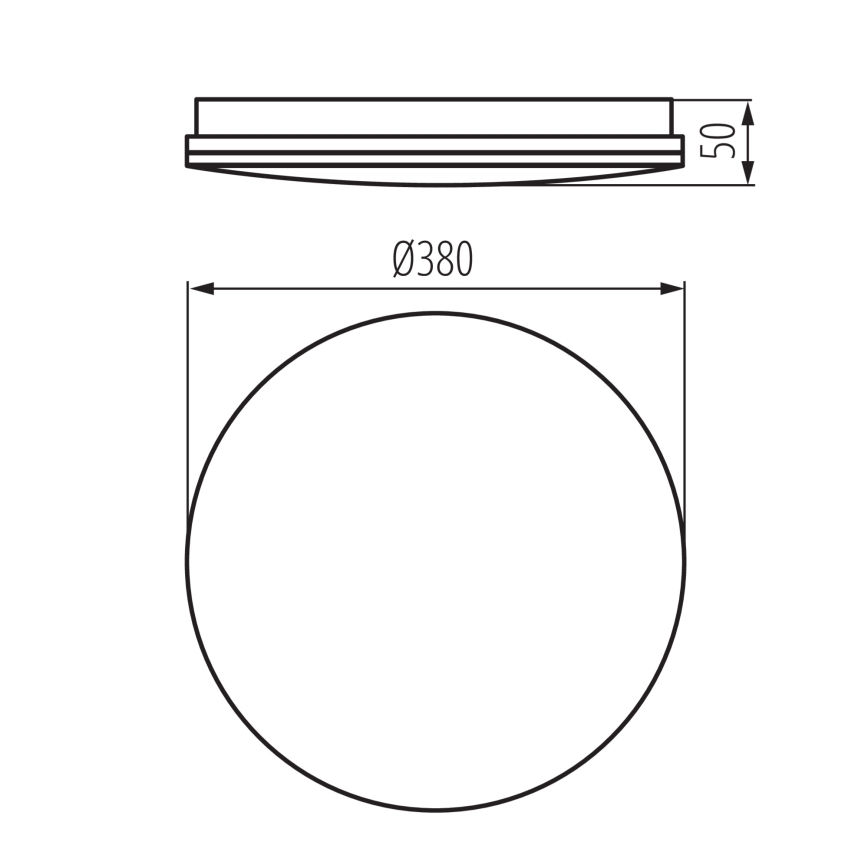 LED loftlampe til badeværelse ENELO LED/24W/230V Ø 38 cm IP44