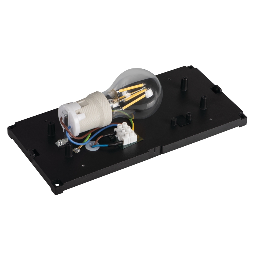 Udendørs væglampe LERTO 1xE27/15W/230V IP54 sort