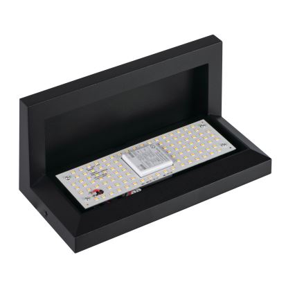 LED udendørs væglampe LERTO, 12W/230V, IP54, sort