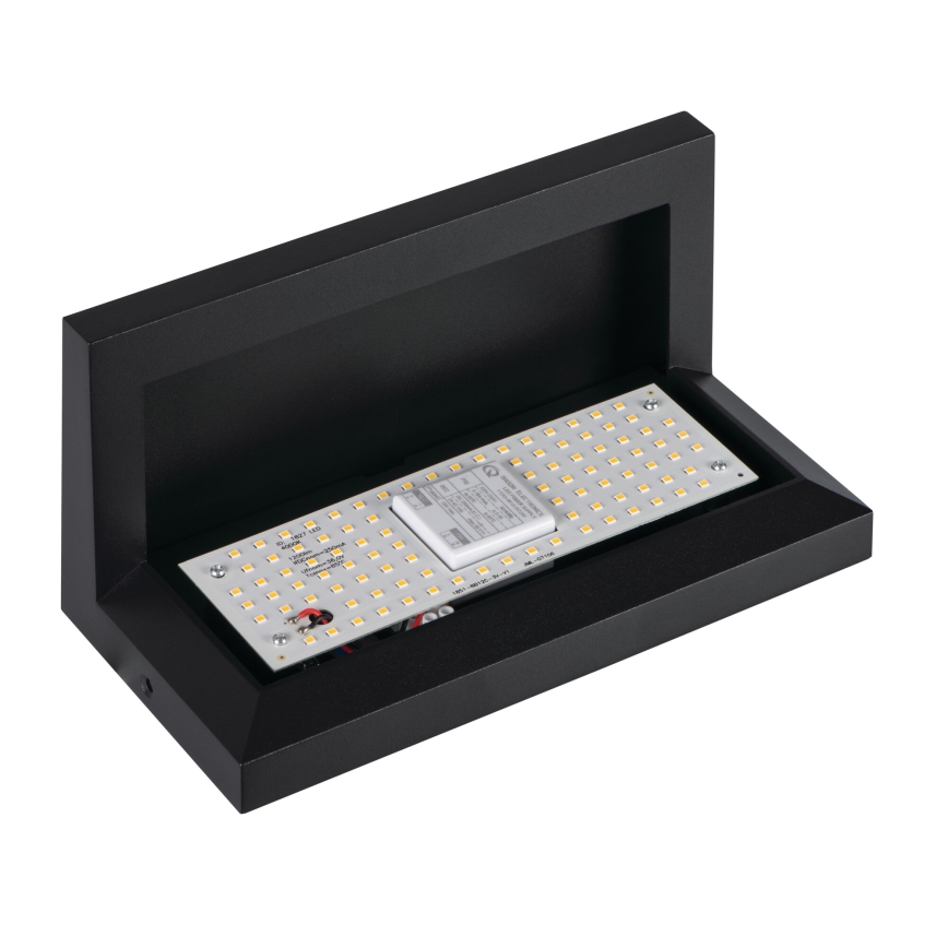 LED udendørs væglampe LERTO, 12W/230V, IP54, sort