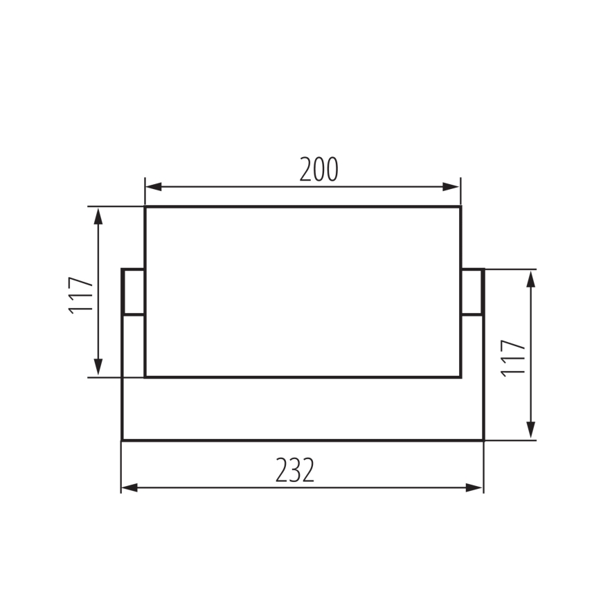 LED udendørs væglampe XERTO LED/20W/230V 3000/4000/6500K IP65 sort