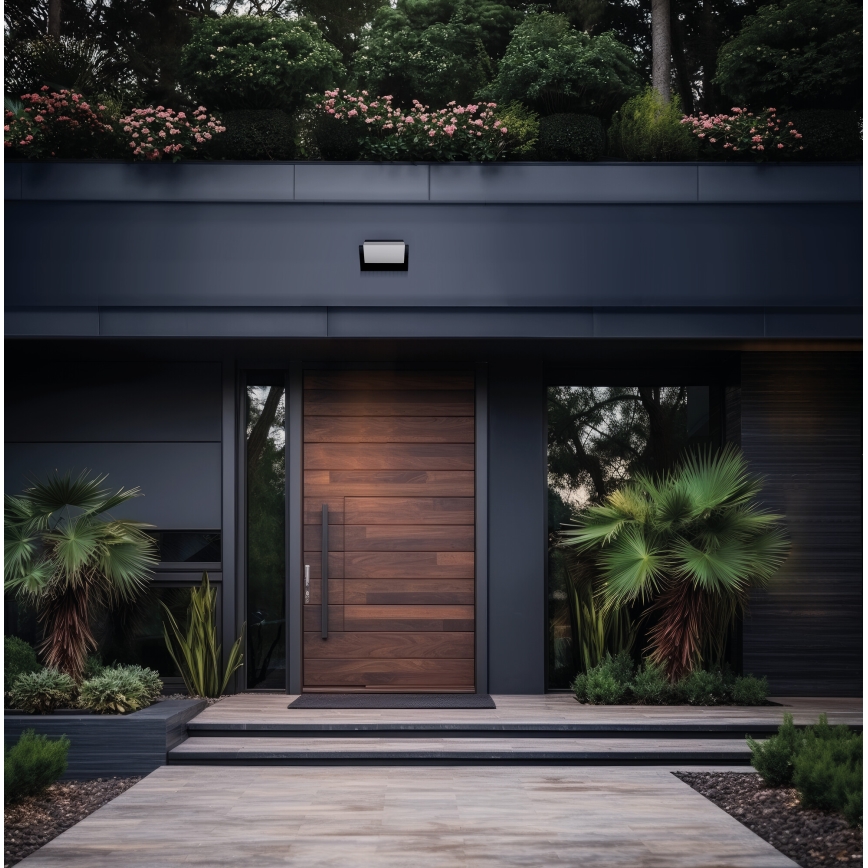 LED udendørs væglampe med bevægelses- og skumringssensor XERTO LED/20W/230V 3000/4000/6500K IP44 sort