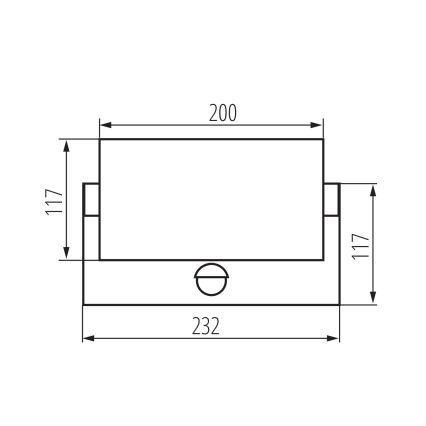 LED udendørs væglampe med bevægelses- og skumringssensor XERTO LED/20W/230V 3000/4000/6500K IP44 sort