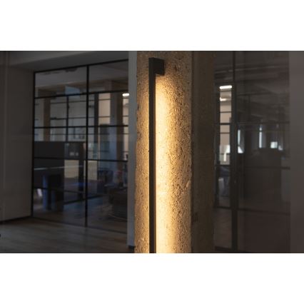 LED udendørs væglampe YALTE LED/8,5W/230V 3000/4000/6500K 93 cm IP54 sort