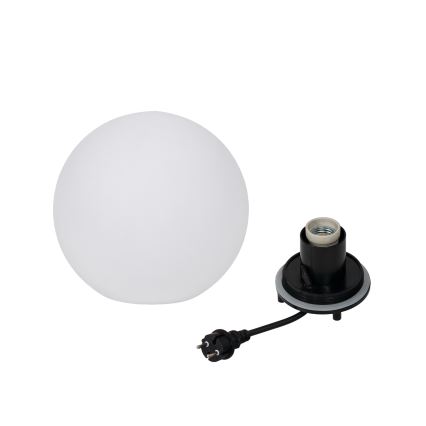 Udendørslampe STONO 1xE27/15W/230V Ø 20 cm IP65 hvid