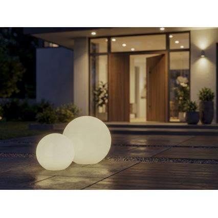 Udendørslampe STONO 1xE27/20W/230V Ø 30 cm IP65 hvid