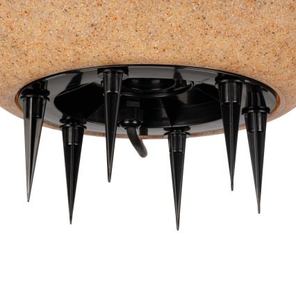 Udendørslampe STONO 1xE27/20W/230V Ø 50 cm IP65 beige