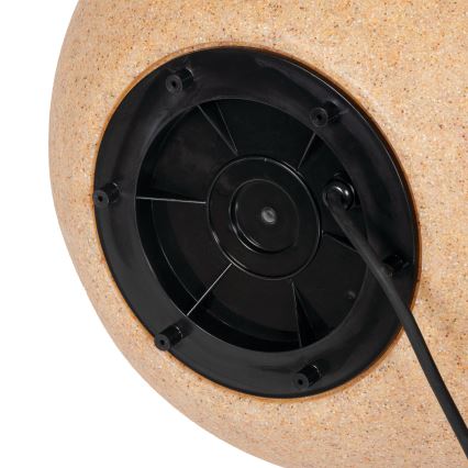 Udendørslampe STONO 1xE27/20W/230V Ø 50 cm IP65 beige