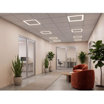 LED-ramme til nedhængt loft AVAR LED/32W/230V 3000/4000/6000K 60x60 cm UGR19