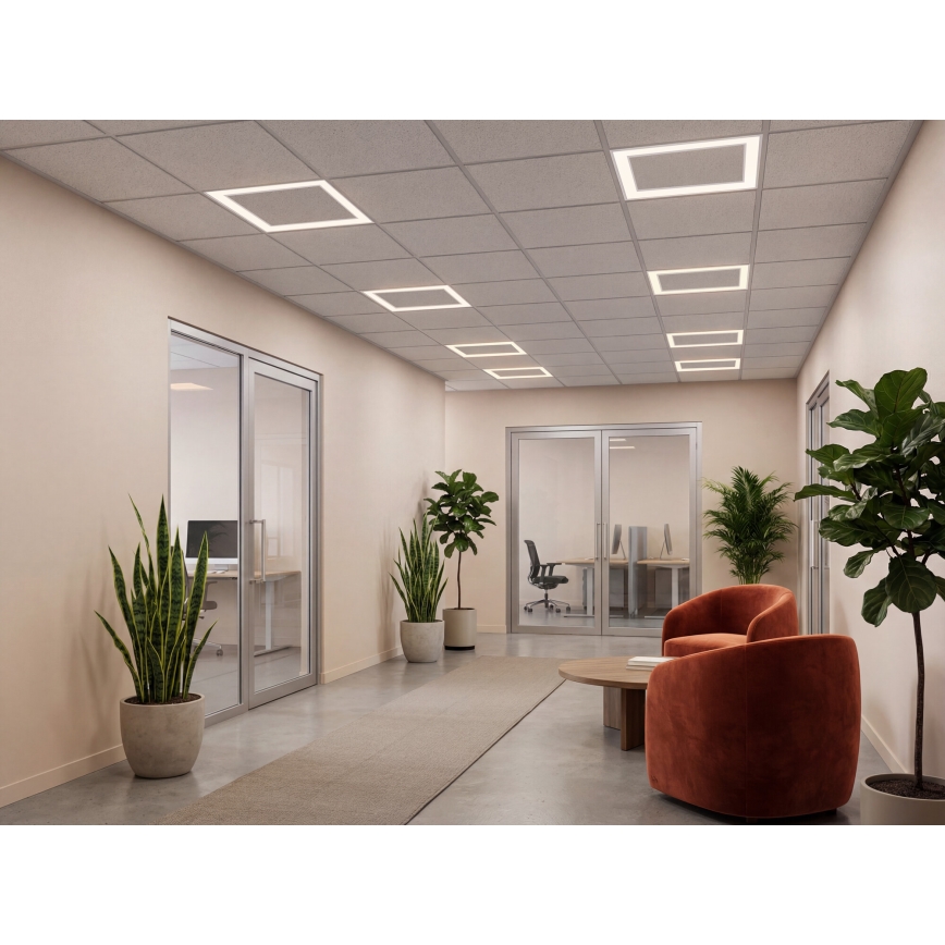 LED-ramme til nedhængt loft AVAR LED/32W/230V 3000/4000/6000K 60x60 cm UGR19