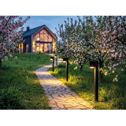 Udendørslampe RADILO 1xGU10/11W/230V 50 cm IP44 sort