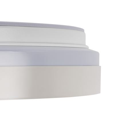 LED dæmpbar loftlampe LIXAN LED/47W/230V 3000-6500K Ø 38,6 cm hvid/sølv + fjernbetjening