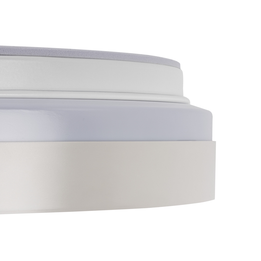 LED dæmpbar loftlampe LIXAN LED/47W/230V 3000-6500K Ø 38,6 cm hvid/sølv + fjernbetjening