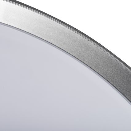 LIXAN LED dæmpbar loftlampe 65W/230V 3000-6500K Ø 48,6 cm hvid/sølv + fjernbetjening
