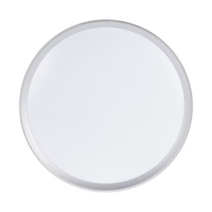 LIXAN LED dæmpbar loftlampe 65W/230V 3000-6500K Ø 48,6 cm hvid/sølv + fjernbetjening