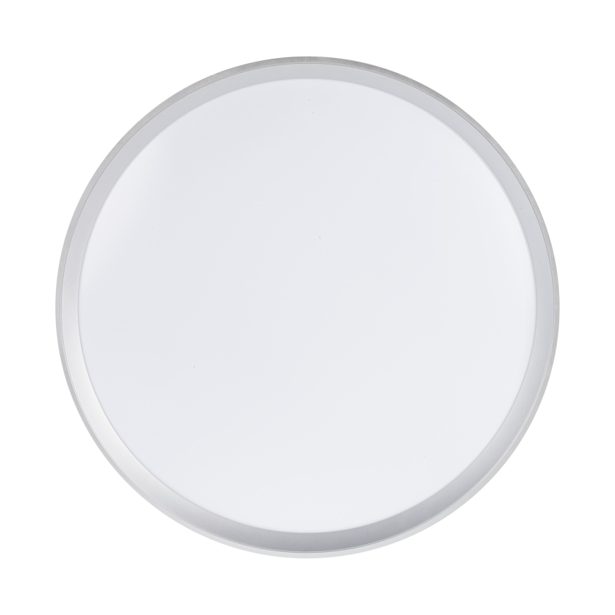 LIXAN LED dæmpbar loftlampe 65W/230V 3000-6500K Ø 48,6 cm hvid/sølv + fjernbetjening