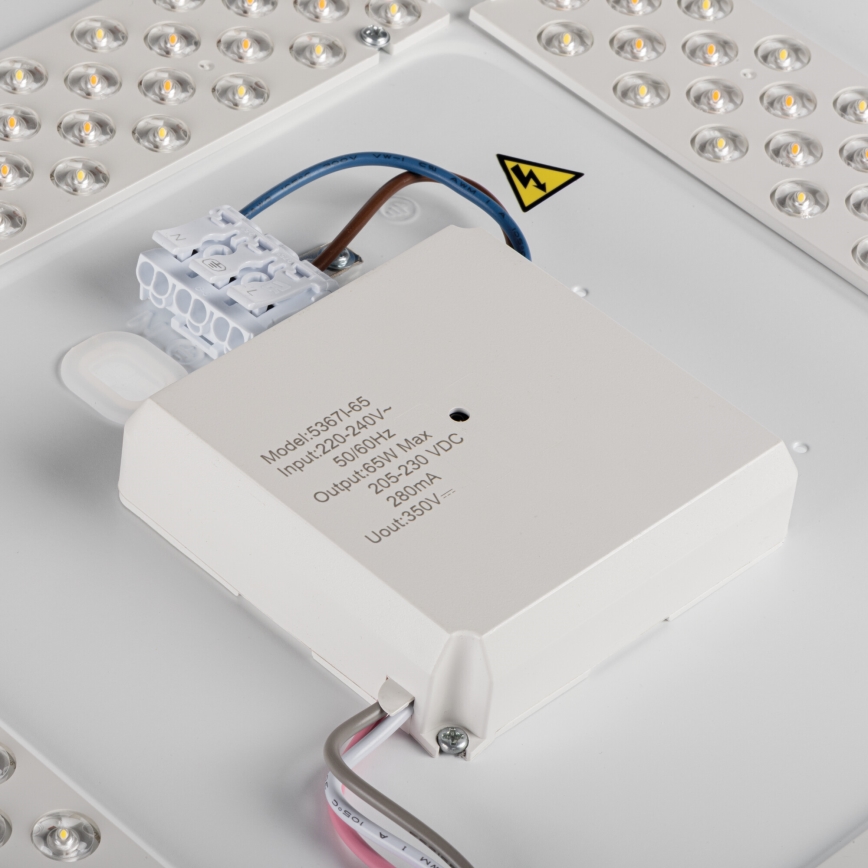 LED dæmpbar loftlampe LIXAN LED/65W/230V 3000-6500K Ø 48,6 cm hvid/sort + fjernbetjening