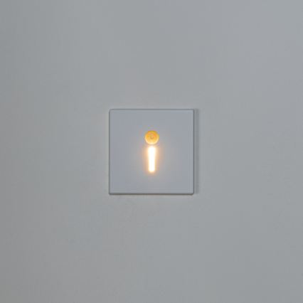 LED trappearmatur med bevægelses- og skumringssensor MAGNIK LED/1,7W/230V 2700/3300/3900/4600/5700K hvid, firkantet