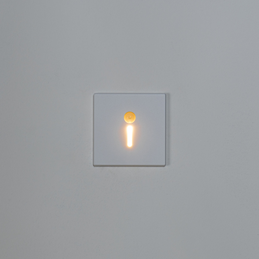 LED trappearmatur med bevægelses- og skumringssensor MAGNIK LED/1,7W/230V 2700/3300/3900/4600/5700K hvid, firkantet