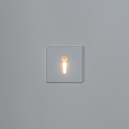 LED trappearmatur med bevægelses- og skumringssensor MAGNIK LED/1,7W/230V 2700/3300/3900/4600/5700K hvid, firkantet