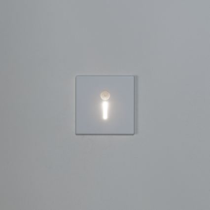 LED trappearmatur med bevægelses- og skumringssensor MAGNIK LED/1,7W/230V 2700/3300/3900/4600/5700K hvid, firkantet
