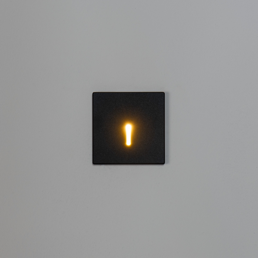 LED trappearmatur MAGNIK LED/1,7W/230V 2700/3300/3900/4600/5700K sort kantet