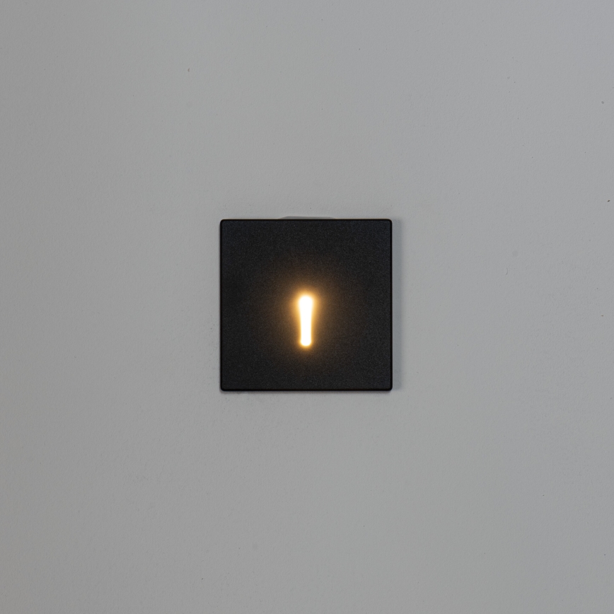 LED trappearmatur MAGNIK LED/1,7W/230V 2700/3300/3900/4600/5700K sort kantet