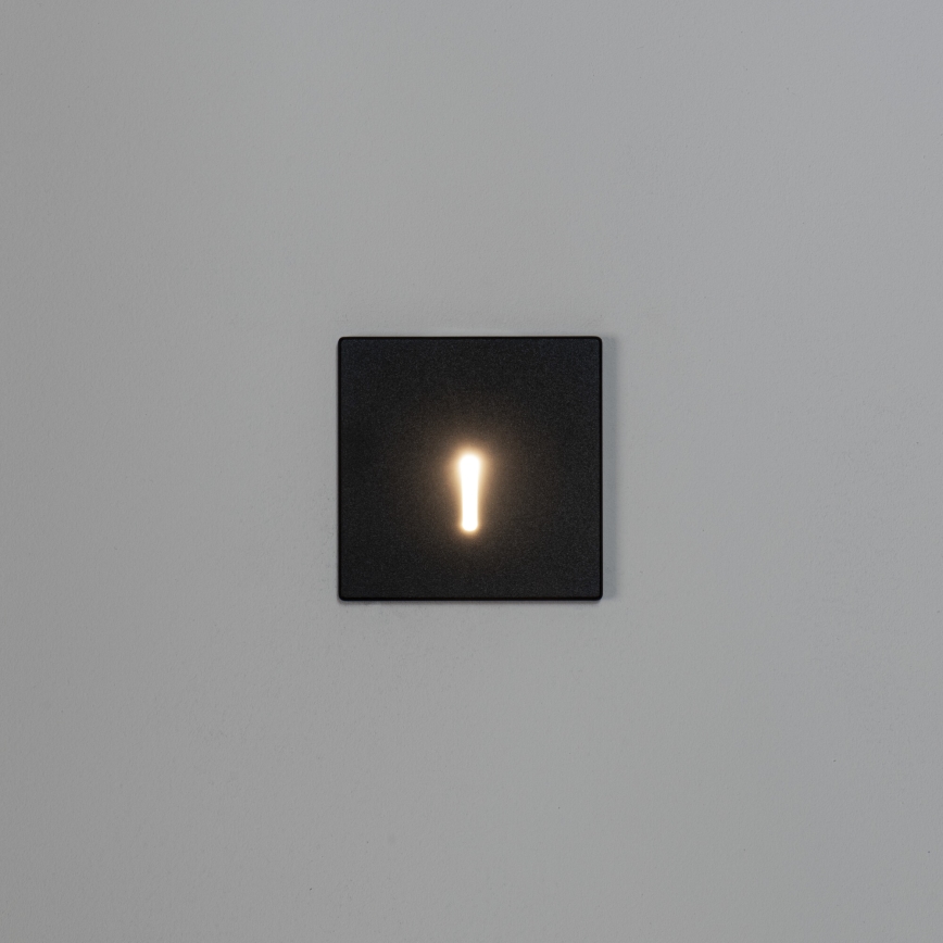 LED trappearmatur MAGNIK LED/1,7W/230V 2700/3300/3900/4600/5700K sort kantet