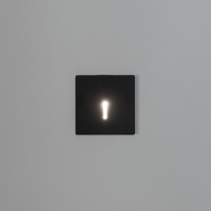 LED trappearmatur MAGNIK LED/1,7W/230V 2700/3300/3900/4600/5700K sort kantet