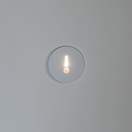 LED trappearmatur med bevægelses- og skumringssensor MAGNIK LED/1,7W/230V 2700/3300/3900/4600/5700K hvid rund