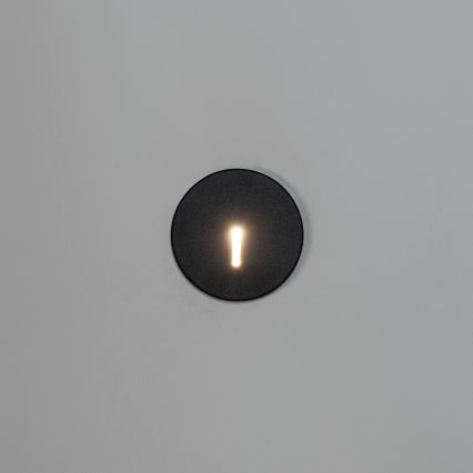 LED trappearmatur MAGNIK LED/1,7W/230V 2700/3300/3900/4600/5700K sort rund