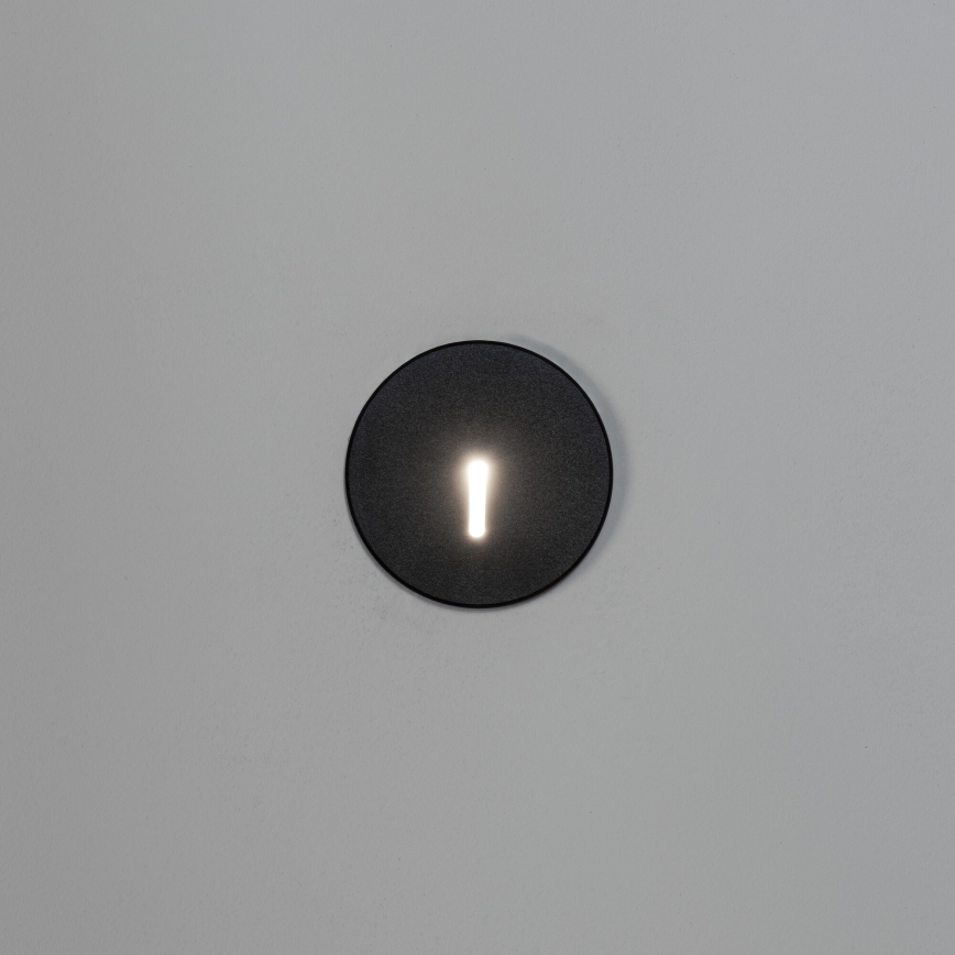 LED trappearmatur MAGNIK LED/1,7W/230V 2700/3300/3900/4600/5700K sort rund