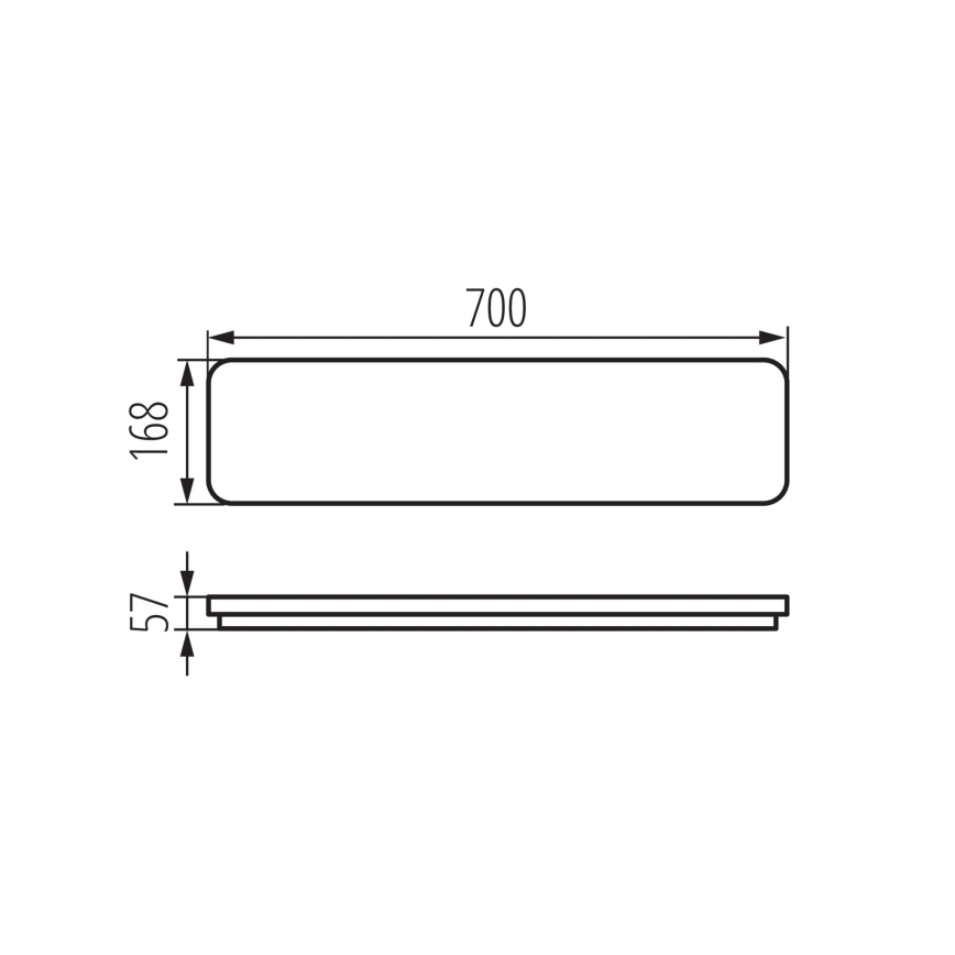 LED loftlampe LINCEA LED/15/20/24W/230V 3000/4000/6500K IK08 IP40