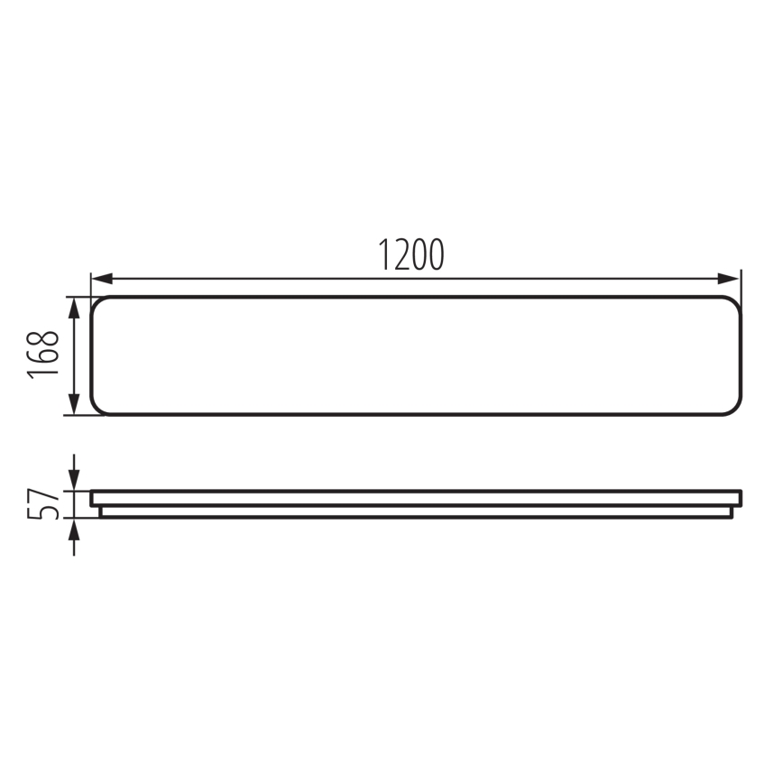 LED loftlampe LINCEA LED/30/38/45W/230V 3000/4000/6500K IK08 IP40