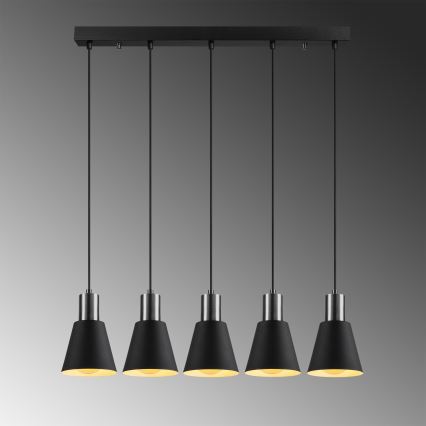 KEM pendellampe 5xE27/40W/230V sort