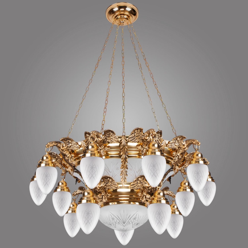 Kemar OW150 - Loftlampe OURO EAGLE 15xE27/60W/230V + 6xE27/100W/230V