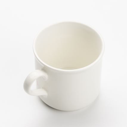 Keramik krus med print hvid