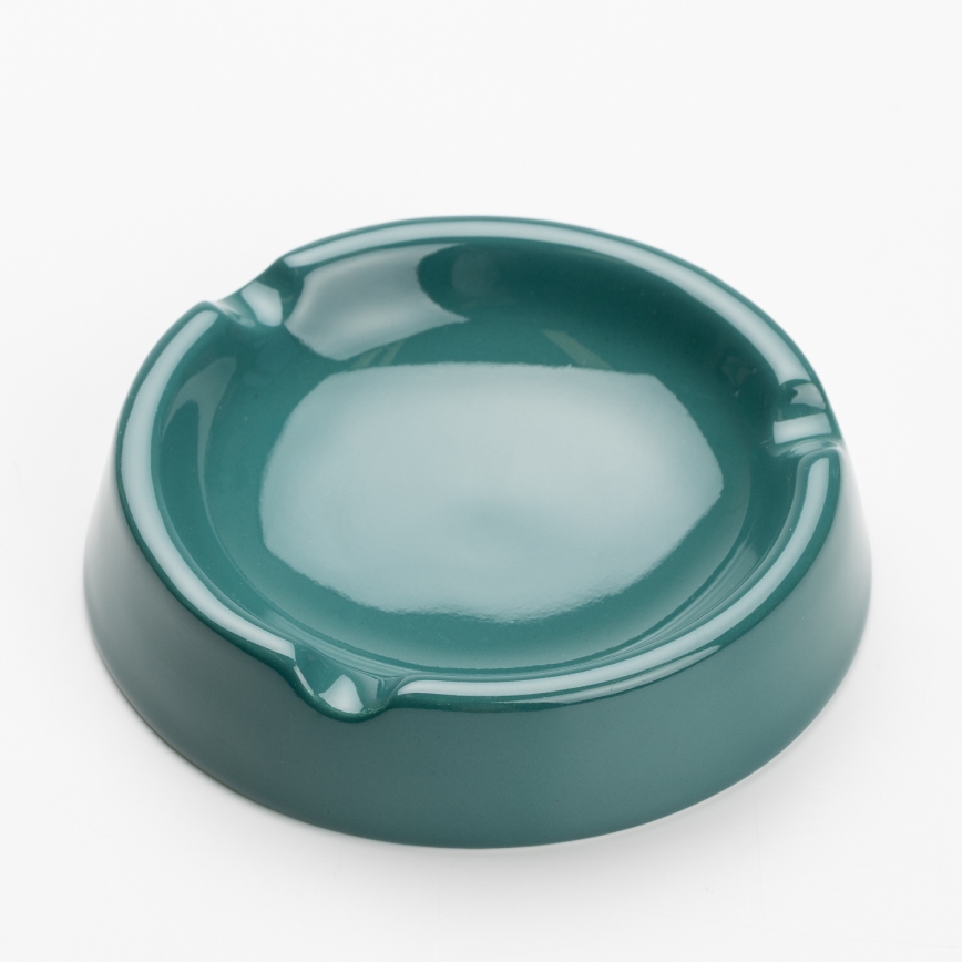 Keramisk askebærger 13 cm turkis
