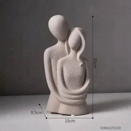 Keramisk borddekoration 20x9,5x7,5 cm grå