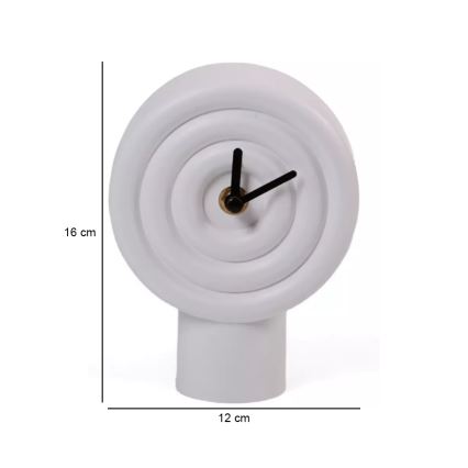Keramisk bordur 16 cm 1xAA hvid