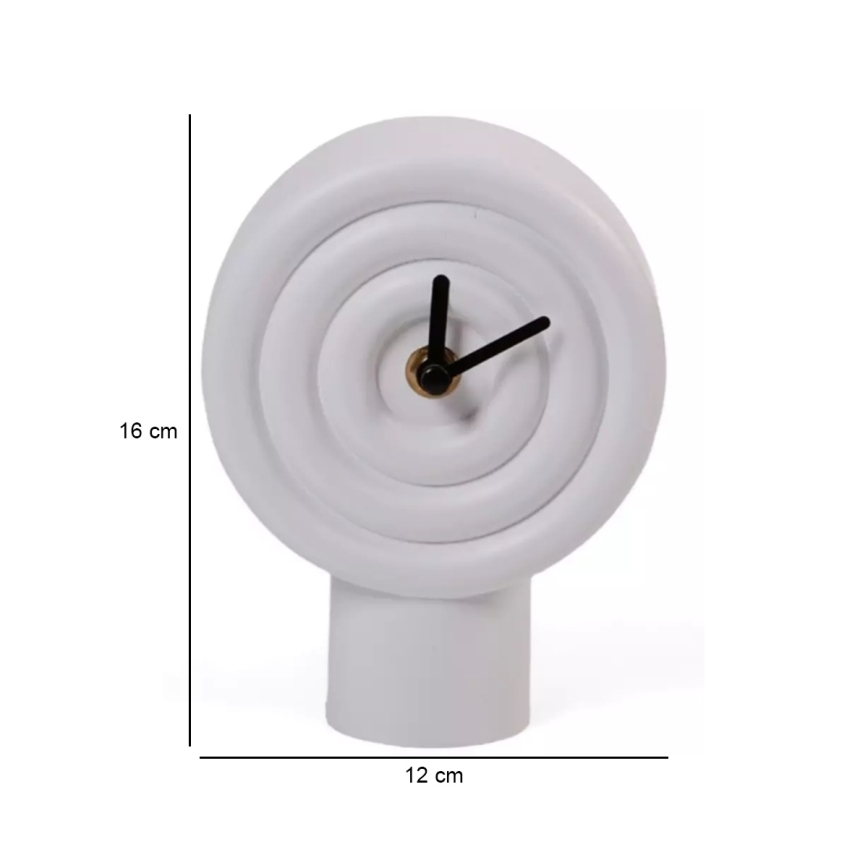 Keramisk bordur 16 cm 1xAA hvid
