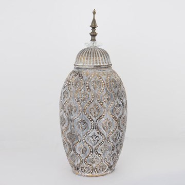 Keramisk krukke 47x20,5x15,5 cm grå