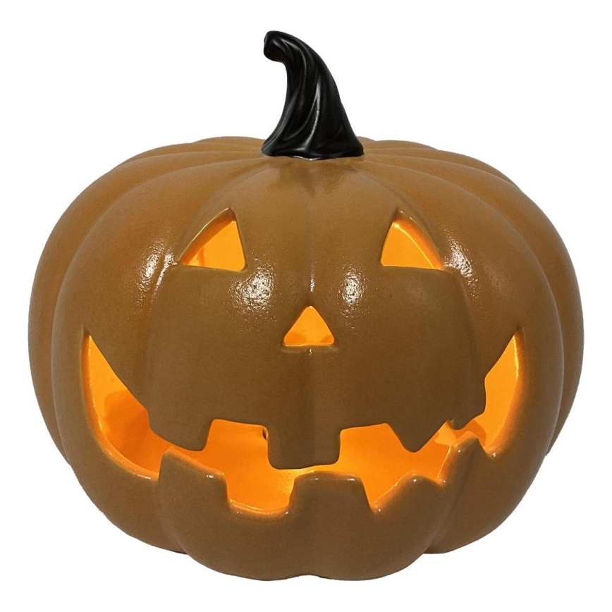 Keramisk LED græskar HALLOWEEN LED/3xLR44/varm hvid
