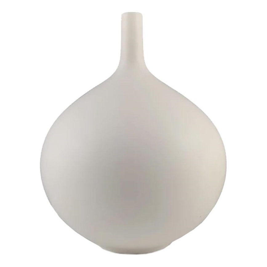 Keramisk vase 24 cm, hvid
