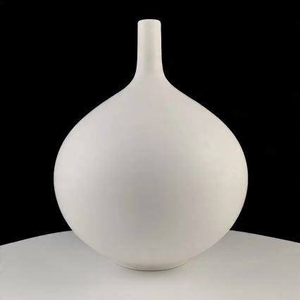 Keramisk vase 24 cm, hvid