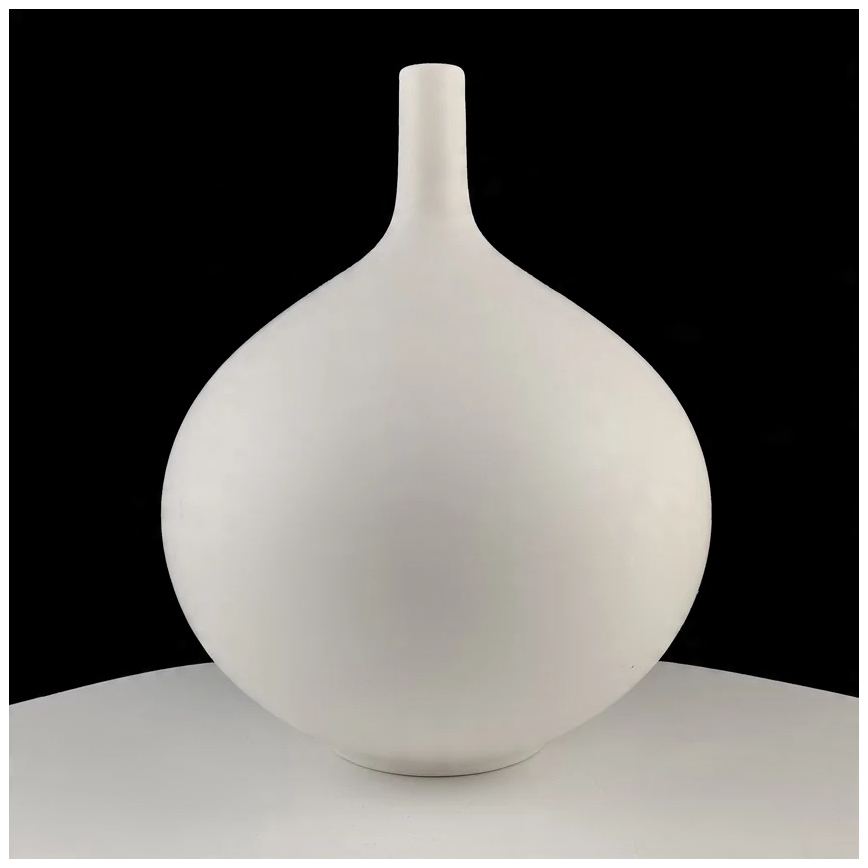 Keramisk vase 24 cm, hvid