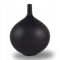 Keramisk vase 24 cm mat sort